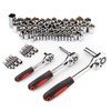 CARTMAN 205 Piece Ratchet Wrench Tool Set 1/4" & 3/8"