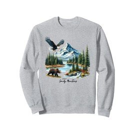 Great Smoky Mountains Bear Vintage 90s Style Sweatshirt