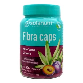 Fibra Caps Con Aloe Vera Y Ciruela Solanum 60 Capsulas
