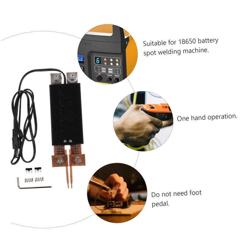 LALAFINA DIY Portable Spot Welder Handheld Welding Tool with Built
