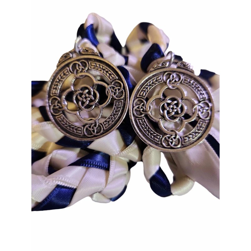 Ivory Navy Celtic Knot Wedding Handfasting Cord #Handfasting #Wedding