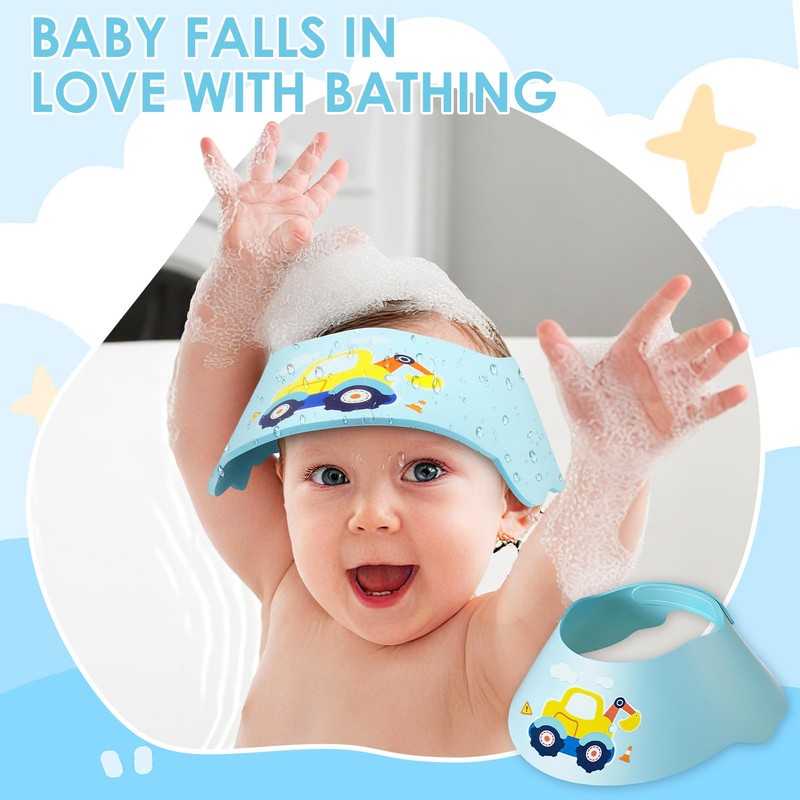 Baby Shower Hat, Soft EVA Baby Shower Hat with Adjustable