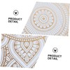 MAGICLULU Beach Towel Circle Microfiber White Beach Towel Mandala Tapestry