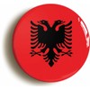 Ozorath ALBANIA ALBANIAN NATIONAL FLAG BUTTON BADGE (1inch / 25mm