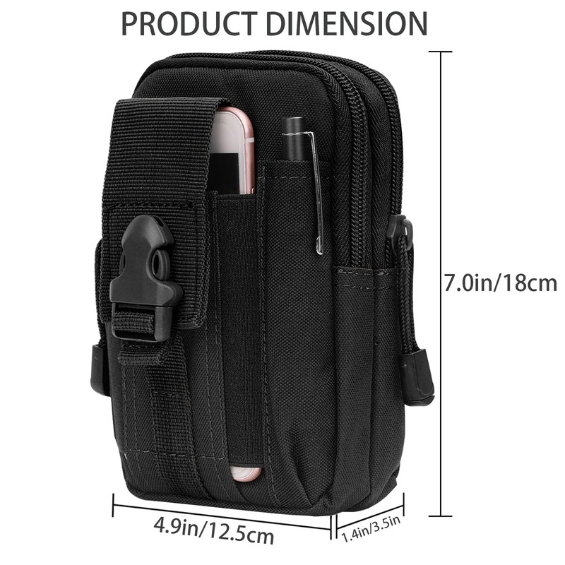 2 Pack Tactical EDC Pouch, Small Utility Pouches molle Phone