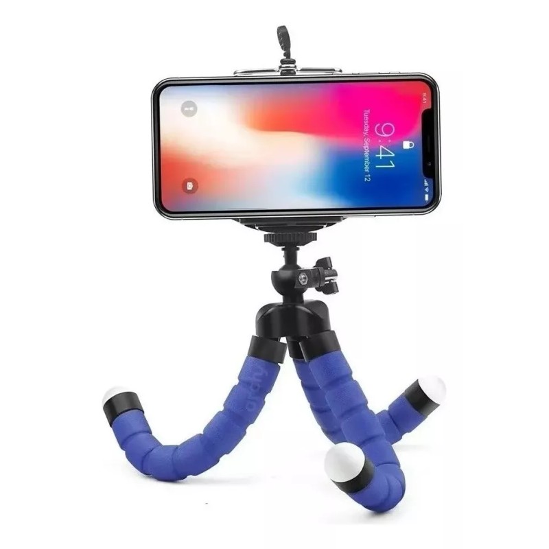Laro Tripie Flexible Soporte Pulpo Base Celular Camara Portatil Color