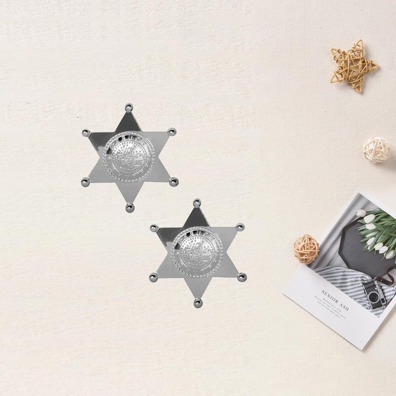 RmKbe 2pcs Deputy Sheriff Badge Police Badge Detective Badge Western