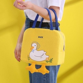 Adorable Duck Insulated Cooler Bag for Picnics & Lunch Duck Cooler Bag Pink 5ea
