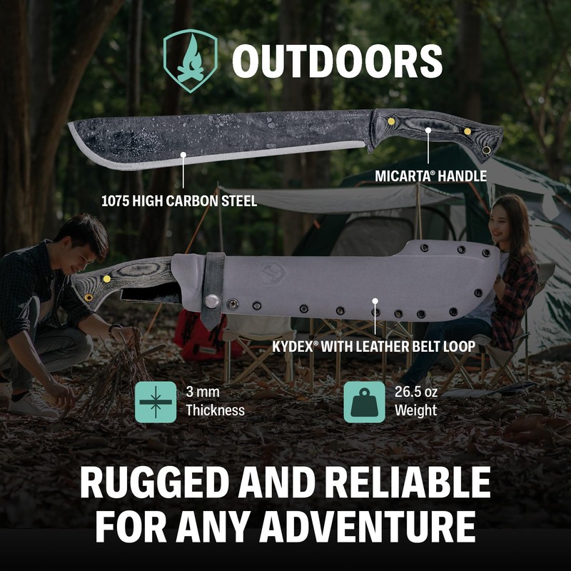 Condor Tool & Knife Wastelander Survival Machete - 1075 High