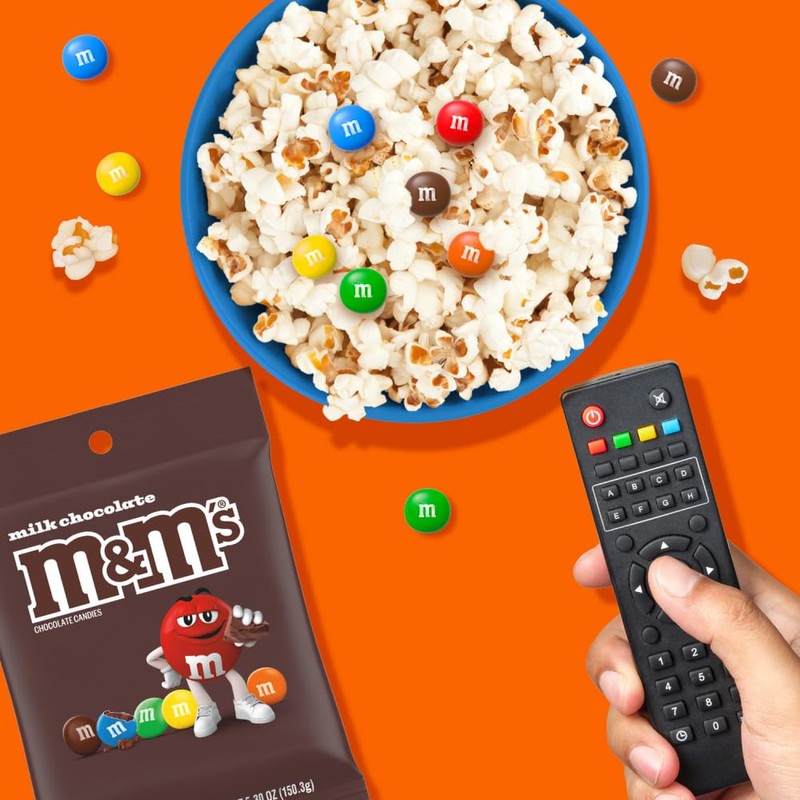 M&M'S Milk Chocolate Candy Peg Bag 5.3-Ounce (Pack of 12)