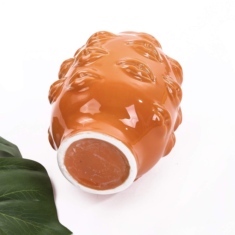 Romehaha Ceramic Body Vase, Lips Vase Table Decor Modern Farmhouse