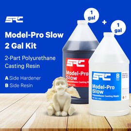 Specialty Resin & Chemical Model-Pro Off White Slow (2 Gallon) | 2-Part Polyurethane Casting Resin Kit | Resin and Hardener Craft Resin | for Prototypes, Figurines, Art Resin Crafts, and More