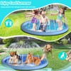 Thecvia 97" Splash Pad for Kids, 1 2 3 4