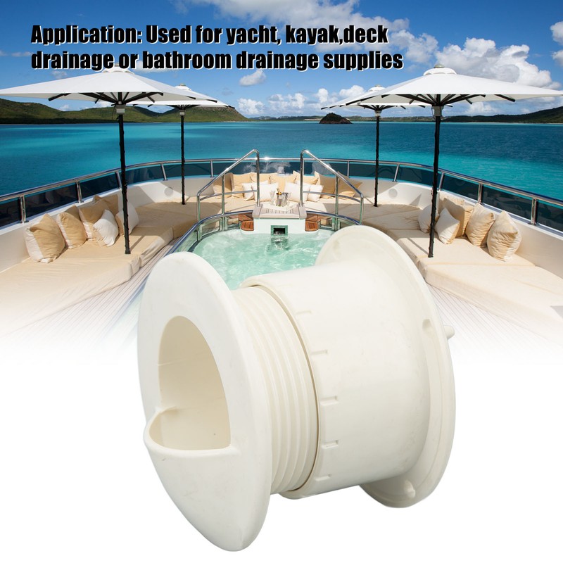 Boat Drain Valve Lightweight Compact Portable Leak Proof Stable Drainage