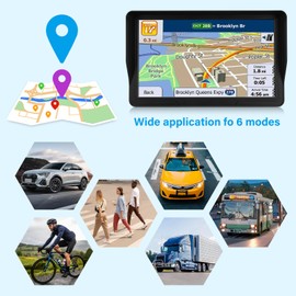 GPS Navigator for Car Truck RV - 9 Inch HD Navigation System with 2025 Maps, Free Lifetime Updates, Custom Truck Routing, Speed Camera Alerts, Day/Night Mode