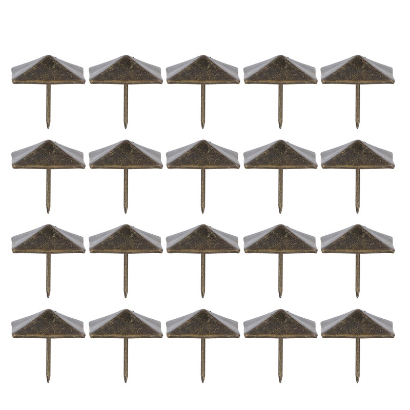 20 Pcs Antique Decorative Tacks Quadrate Appearance Clavos Decorative Nails