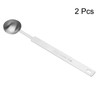 sourcing map 2pcs Single Measuring Spoon 1tsp (1/3tbsp, 5ml) Teaspoon/Tablespoon