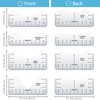 Pack of 8 T-Shirt Alignment Ruler, T-Shirt Centering Tool, PVC