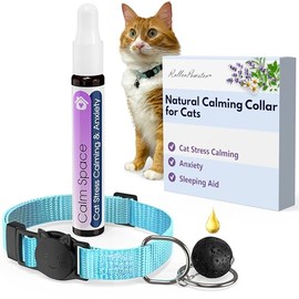 Natural Lava Rock Cat Collar (Lavender Oil)
