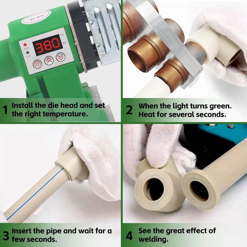 Plastic Water Pipe Welder for PP, PP-R, PE, PP-C -