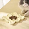 Fussy Cat Ceramic 'Lick Mat' Cat Slow Puzzle Feeder Bowl.