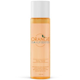 OrangeDaily Vitamin C Daily Toner for Healthier Looking Skin, Alcohol Free and Enriched with Green Tea, Algae Extract and Willow Bark Extract, 150 ML