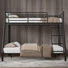 VECELO Bunk Bed Twin Over Twin, Metal Bunkbeds with Ladder