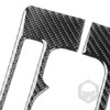 Carbon Fiber Car Gear Shift Knob Console Panel Cover Trims