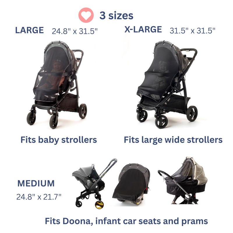IntiMom Stroller Sun Shade - Universal UV Protection Cover for