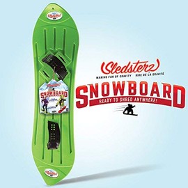 Sledsterz The Original Kids' Snowboard by Geospace in Green