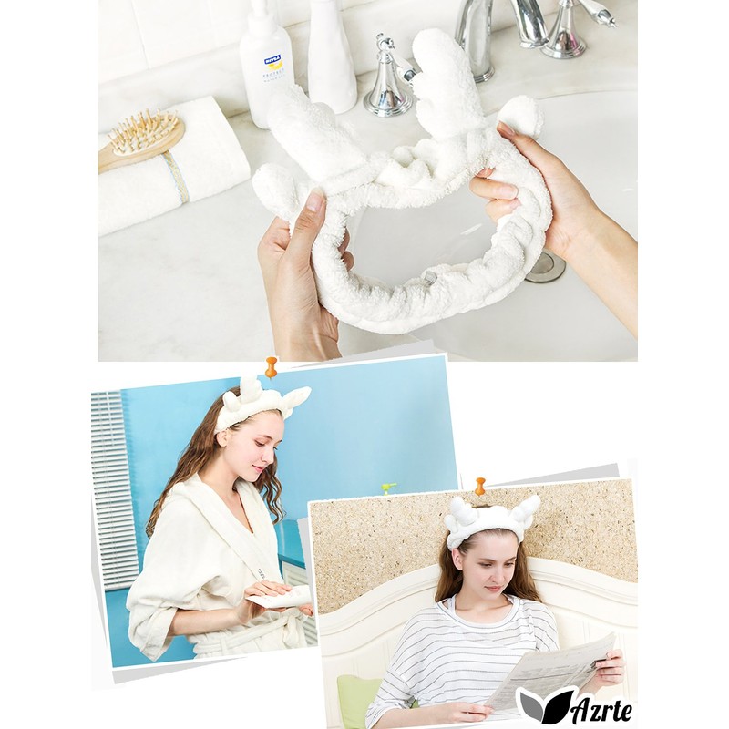 Azurte Women's Reindeer Hair Band, Cute, Hair Items, For Cleansing,