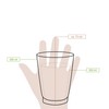 BIOZOYG Paper Cups, Pack of 25, 300 ml / 12