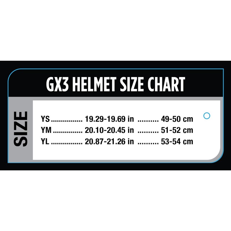 Raider 2131915 GX3 Unisex-Child MX Off-Road Helmet (Black/Silver, Youth Large)
