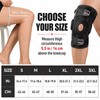 Hinged Knee Brace for Support – Adjustable Neoprene Design with