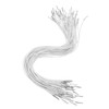 COHEALI 50Pcs White Elastic Cord String with Metal Barbs Fastener