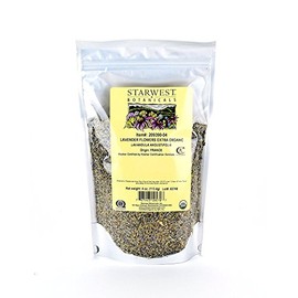 Starwest Botanicals Organic Dried Lavender Flowers Extra Grade, 4 Ounces