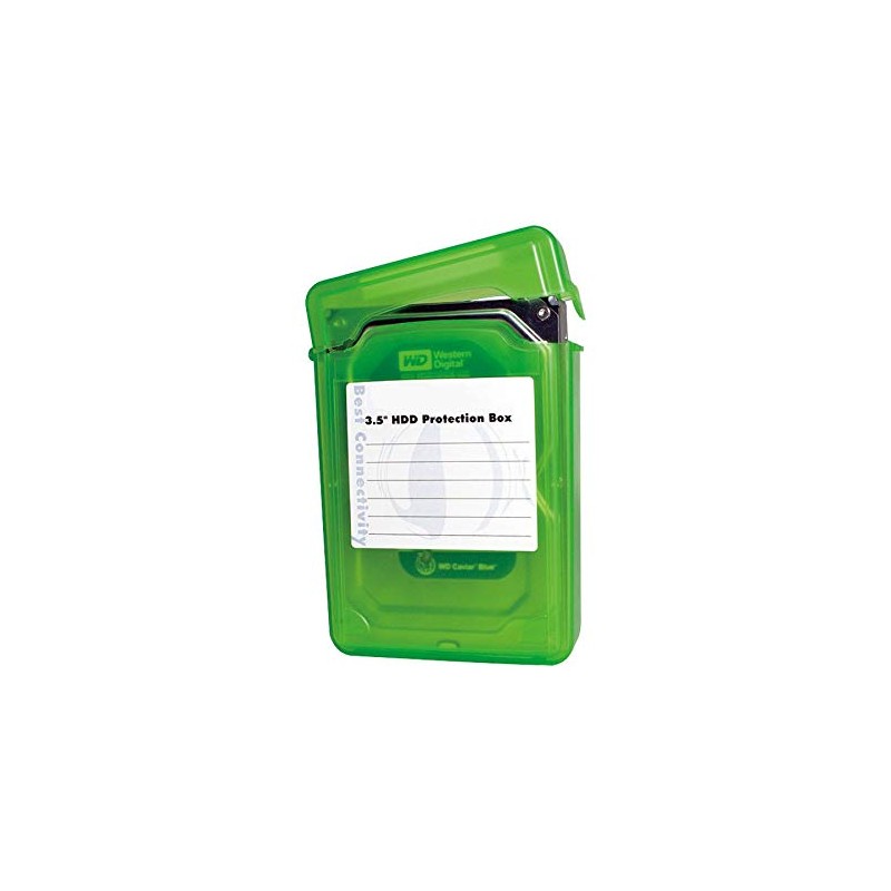 Hard Drive Protective Box for 3.5 Inch HDD Green