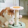 Demaciya Cat Tree Scratching Post, Flower Design with Plush Platform,