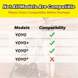 Lusinus Stroller Leg Rest Extension – Compatible with YOYO/YOYO2, 8.3” Foldable Footrest, No Disassembly Needed, Lightweight & Travel-Friendly