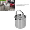 1.2L Stainless Steel Camping Kettle Portable Teapot Coffee Pot Outdoor