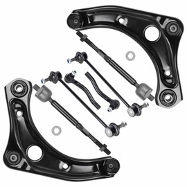 8PCS Front Lower Control Arms Suspension Kits Fits for Nissan Versa 2013-2019, 2012Versa (1.6 S, 1.6 SL, 1.6 SV)2012, Versa Note 2014-2019, Micra 2015-2019