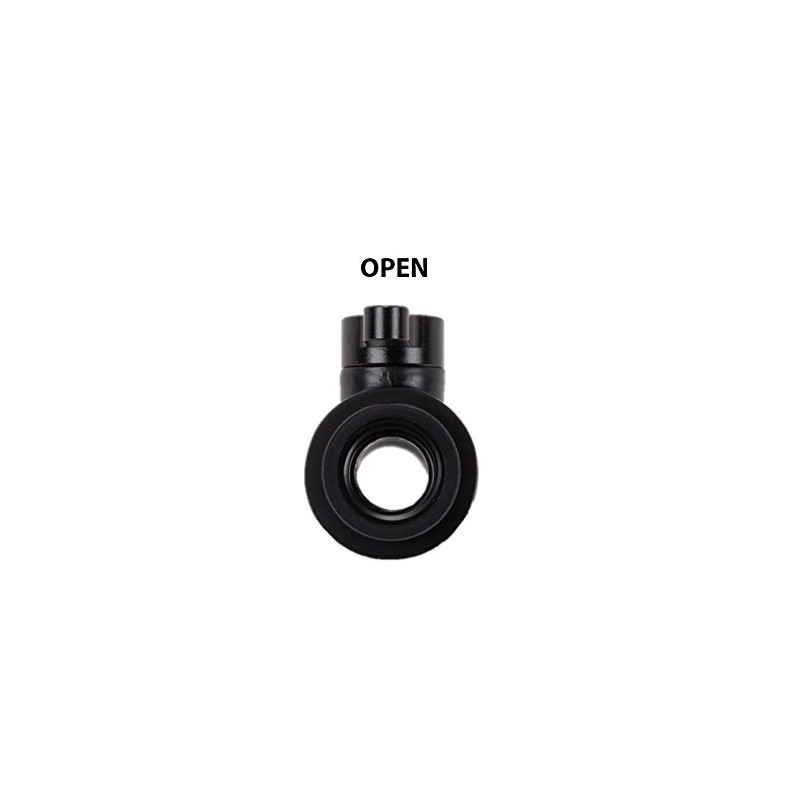 Barrow G1/4" Mini Valve with Aluminum Handle, Black Handle, Black