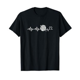 Crocheting Heartbeat Men Women Funny Crochet T-Shirt