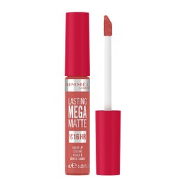 Rimmel London Lasting Mega Matte Liquid Lipstick, Long-Lasting, Hydrating, Vegan Formula - 600 - Coral Sass, 7.4ml