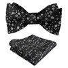 Alizeal Mens Floral Patterned Colorful Classic Self Tied Bow Tie
