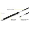 Universal Connector Pin with Spring Cable 40 cm Black