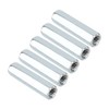 5pcs M6*40 Long Hex Nuts Long Rod Coupling Nuts Zinc