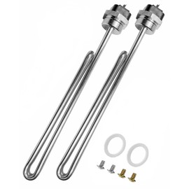 02582 Water Heater Element Fit for A.O.Smith GE Kenmore Maytag Whirlpool, 4500W 240V Foldback Heating Elements Screw-in Low Watt Density, 2 Pack