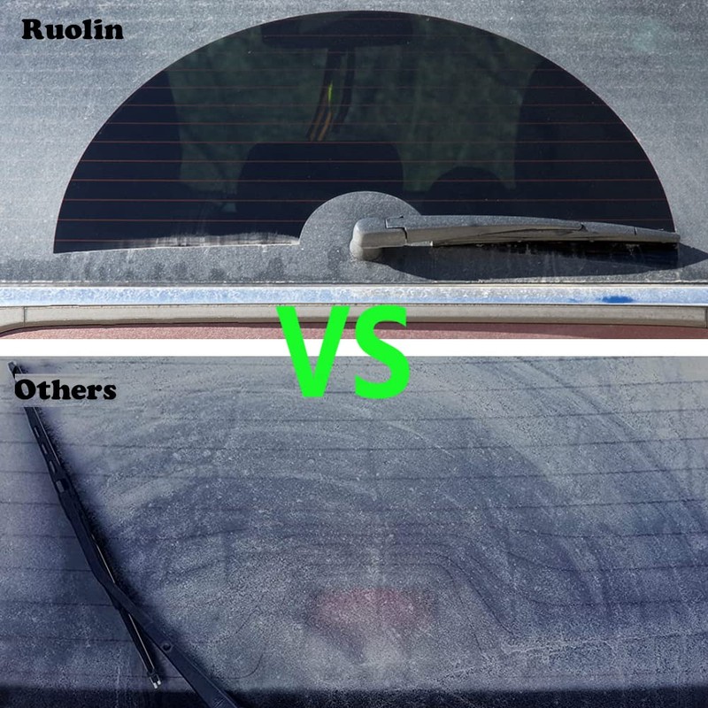 Ruolin Car Rear Windscreen Wiper, Black, Replacement Rear Wiper Arm