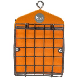 Bird's Choice Suet Feeder for Two Cakes in Orange Recycled Plastic